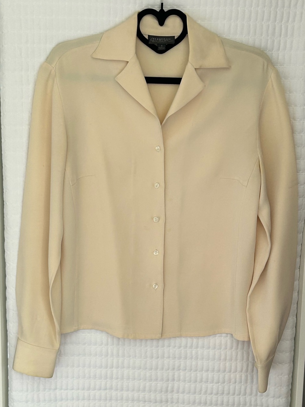 Classiques Entier Cream Button-Down Blouse
